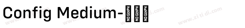 Config Medium字体转换